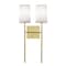 Afx Rose 2-Light LED Sconce - Satin Brass ROSS1020CBSB - alternate 2